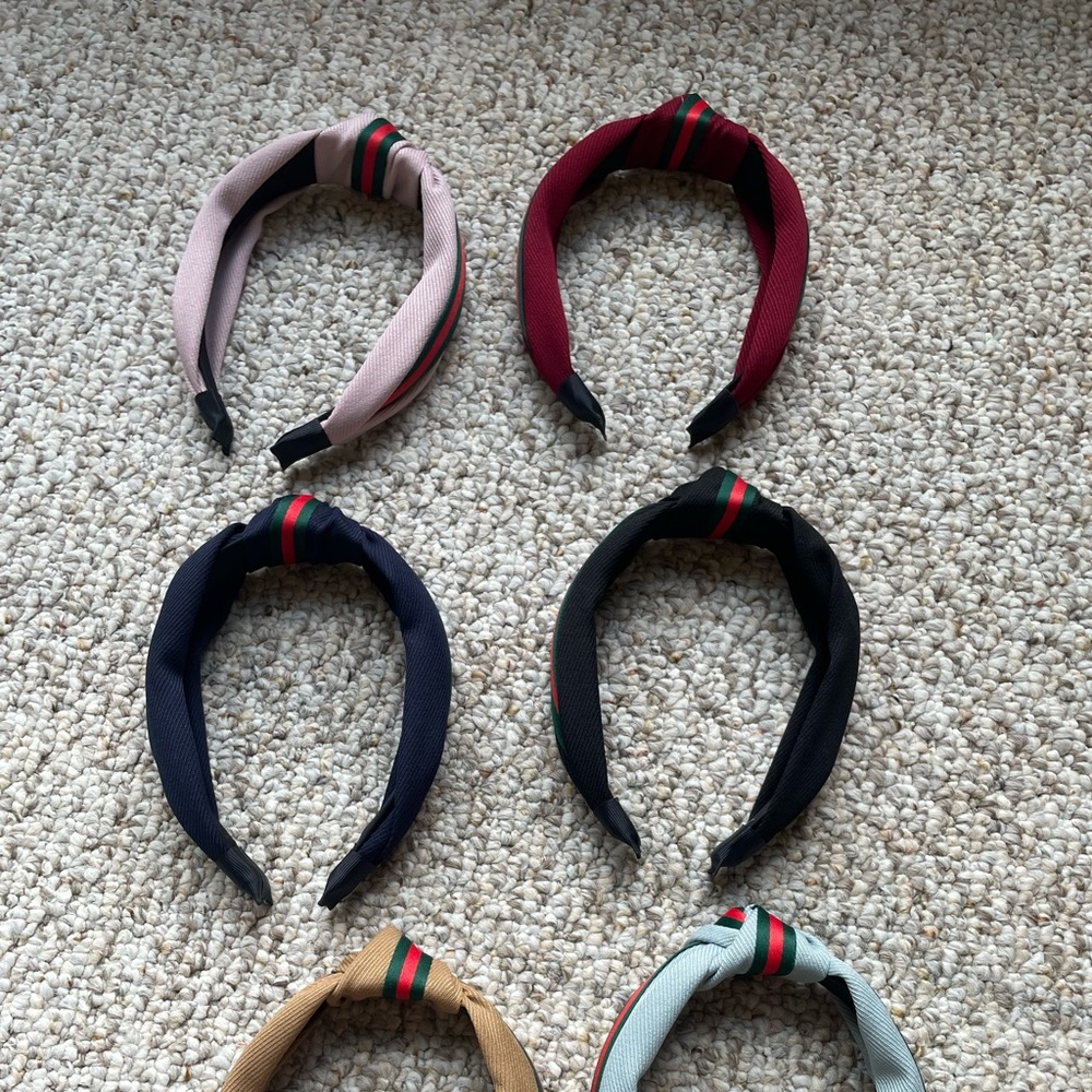 Fashion Headbands For Women, Bow Knotted Vintage Wide Cut Top Cross Head Bands